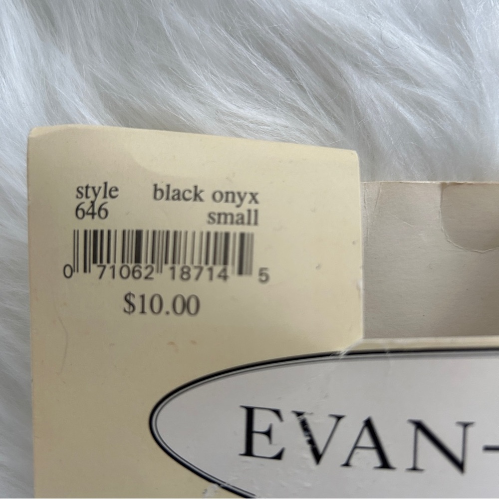 Evan-Picone Garter Stocking‎ Vintage- Black Onyx Small - Picture 3 of 3